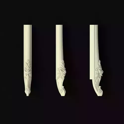 leg High quality 3d models for processing on a cnc machine 