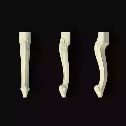 leg High quality 3d models for processing on a cnc machine 