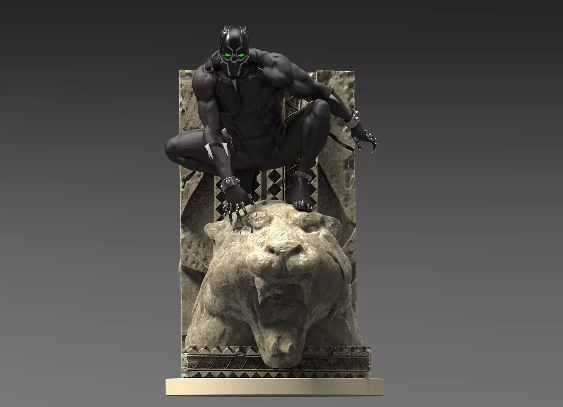 Black Panther  3D print model_0