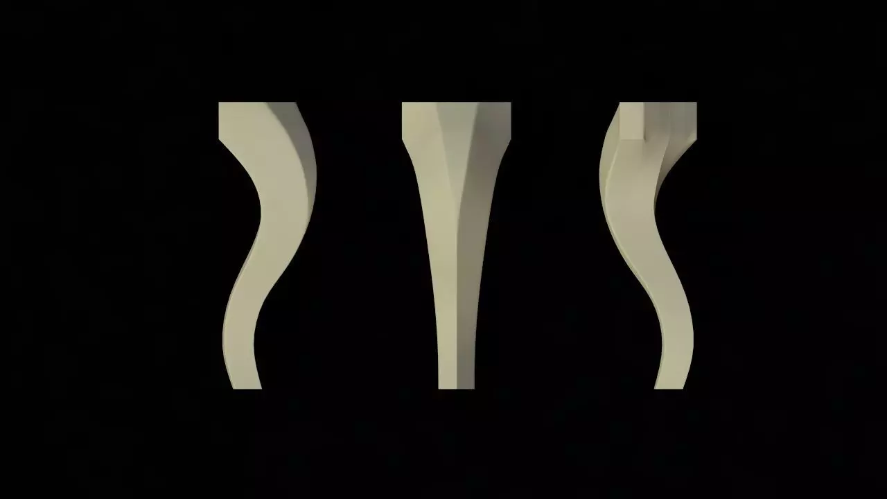 leg High quality 3d models for processing on a cnc machine Free 3D model_0