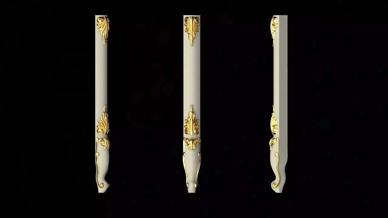 leg High quality 3d models for processing on a cnc machine  3D model_0