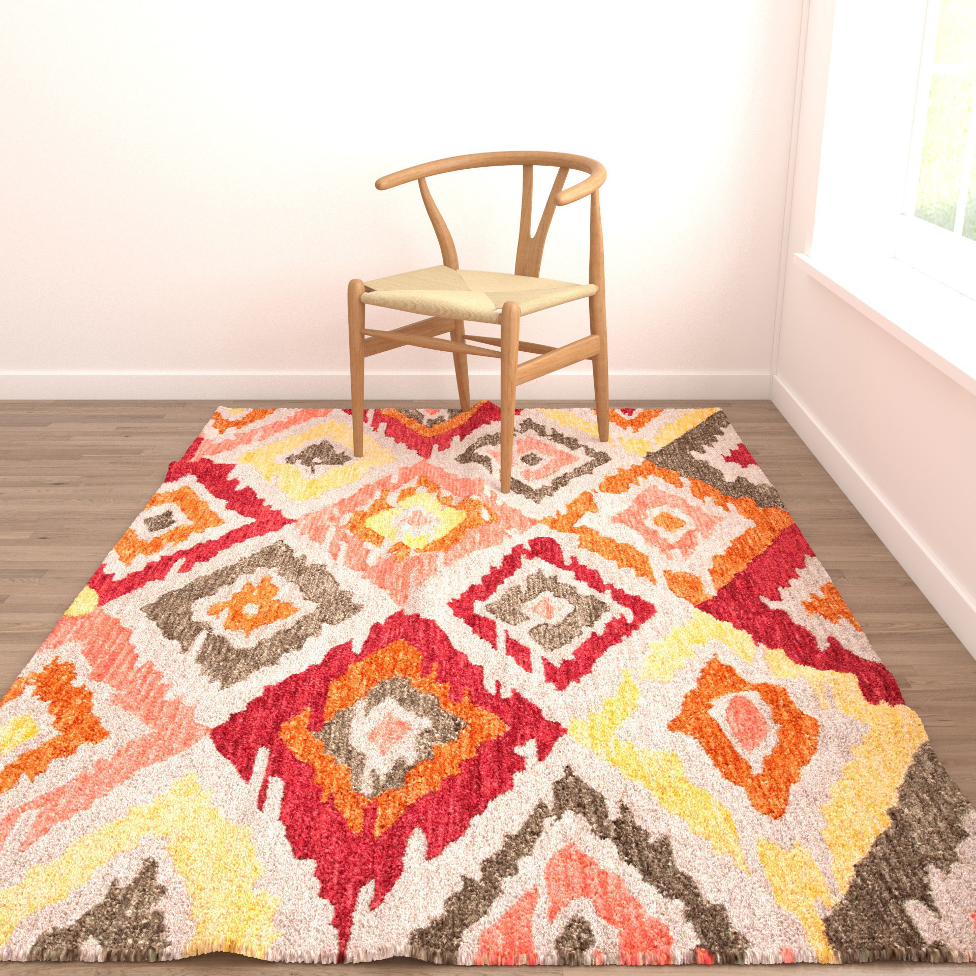 Rugs No 367 Low-poly 3D model_4