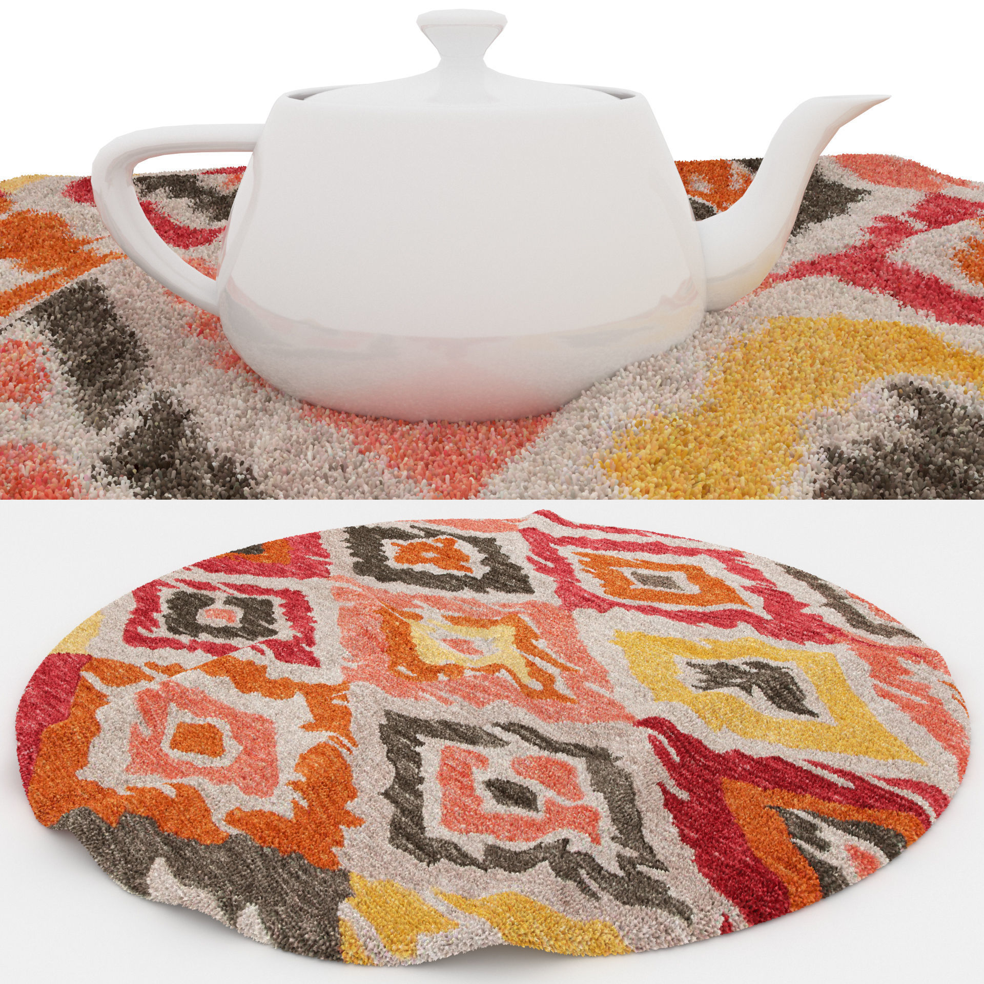 Rugs No 367 Low-poly 3D model_1