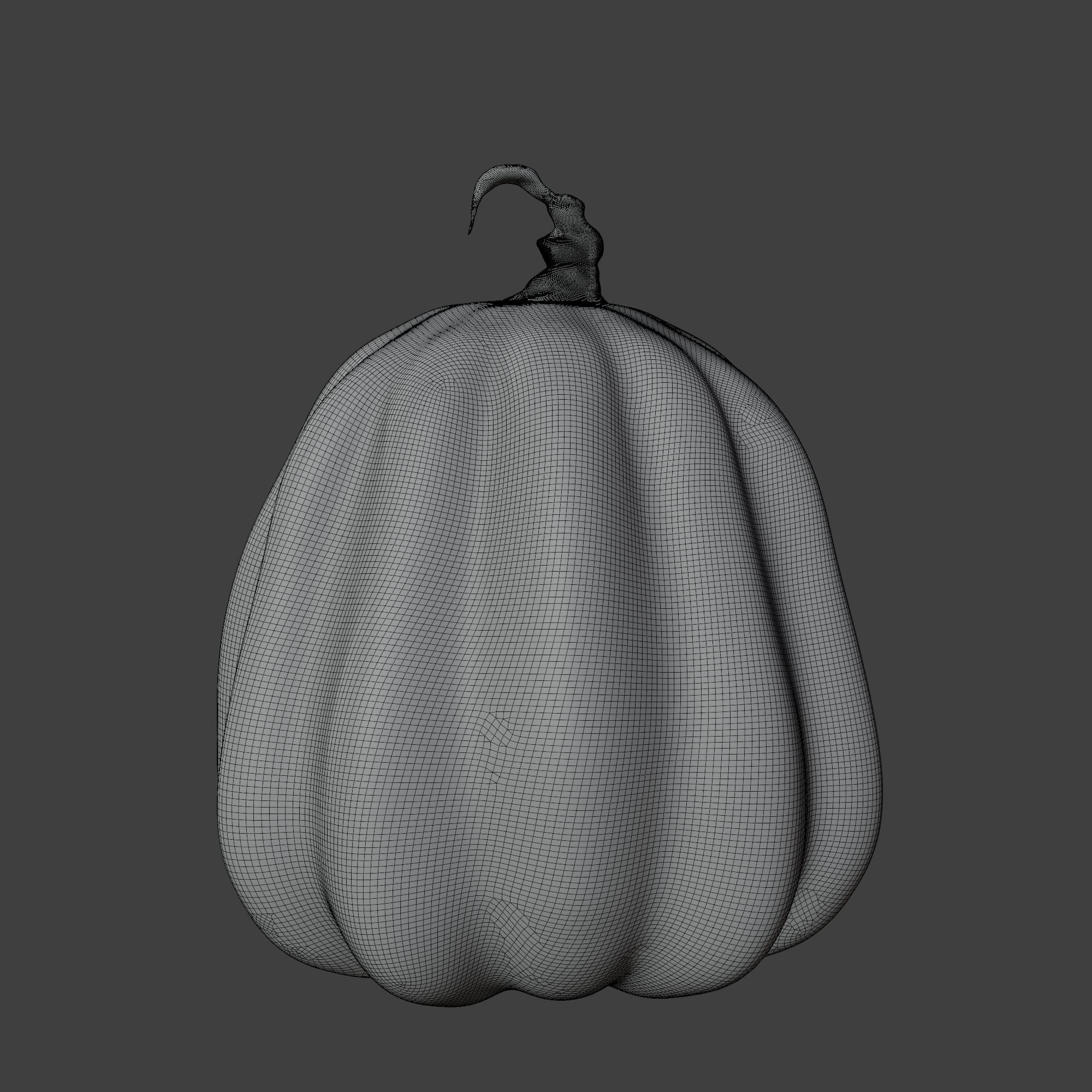 Cute and Funny Halloween Jack-o-Lantern Pumpkin 3D model_10