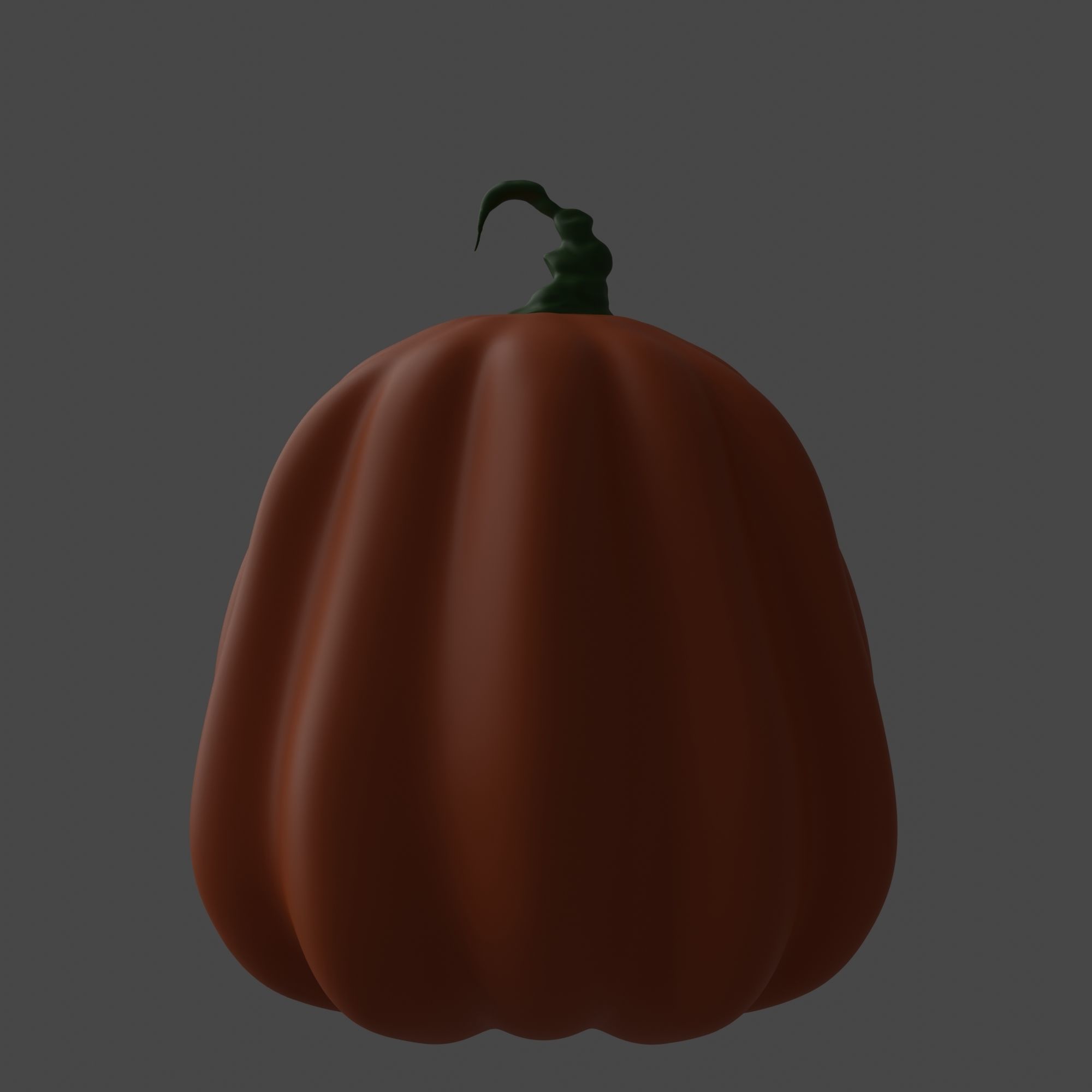 Cute and Funny Halloween Jack-o-Lantern Pumpkin 3D model_3