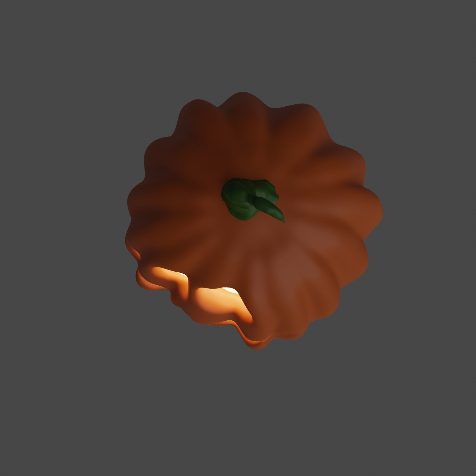Cute and Funny Halloween Jack-o-Lantern Pumpkin 3D model_5