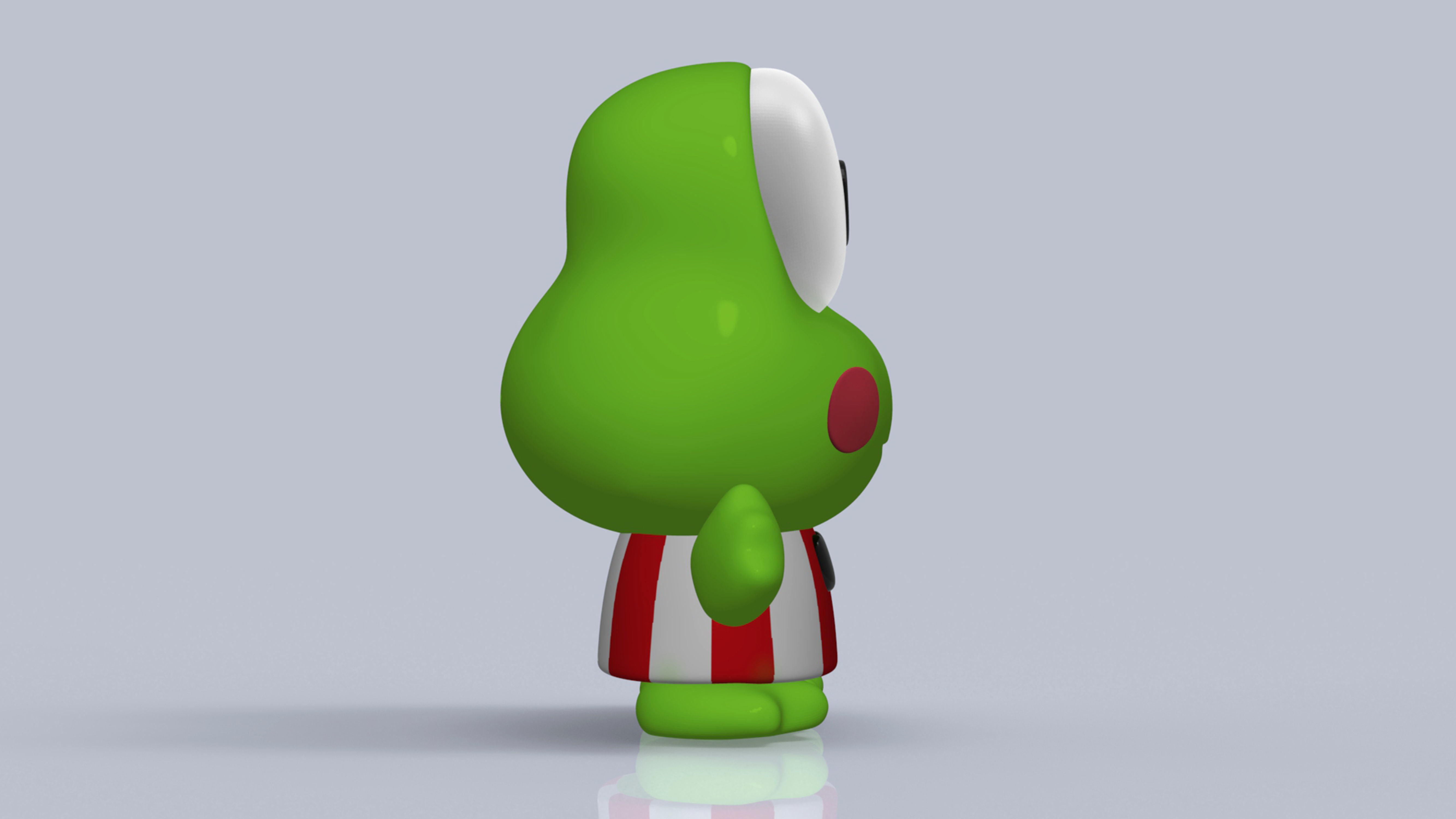 Kerokerokeroppi Sanrio Low-poly 3D model_3