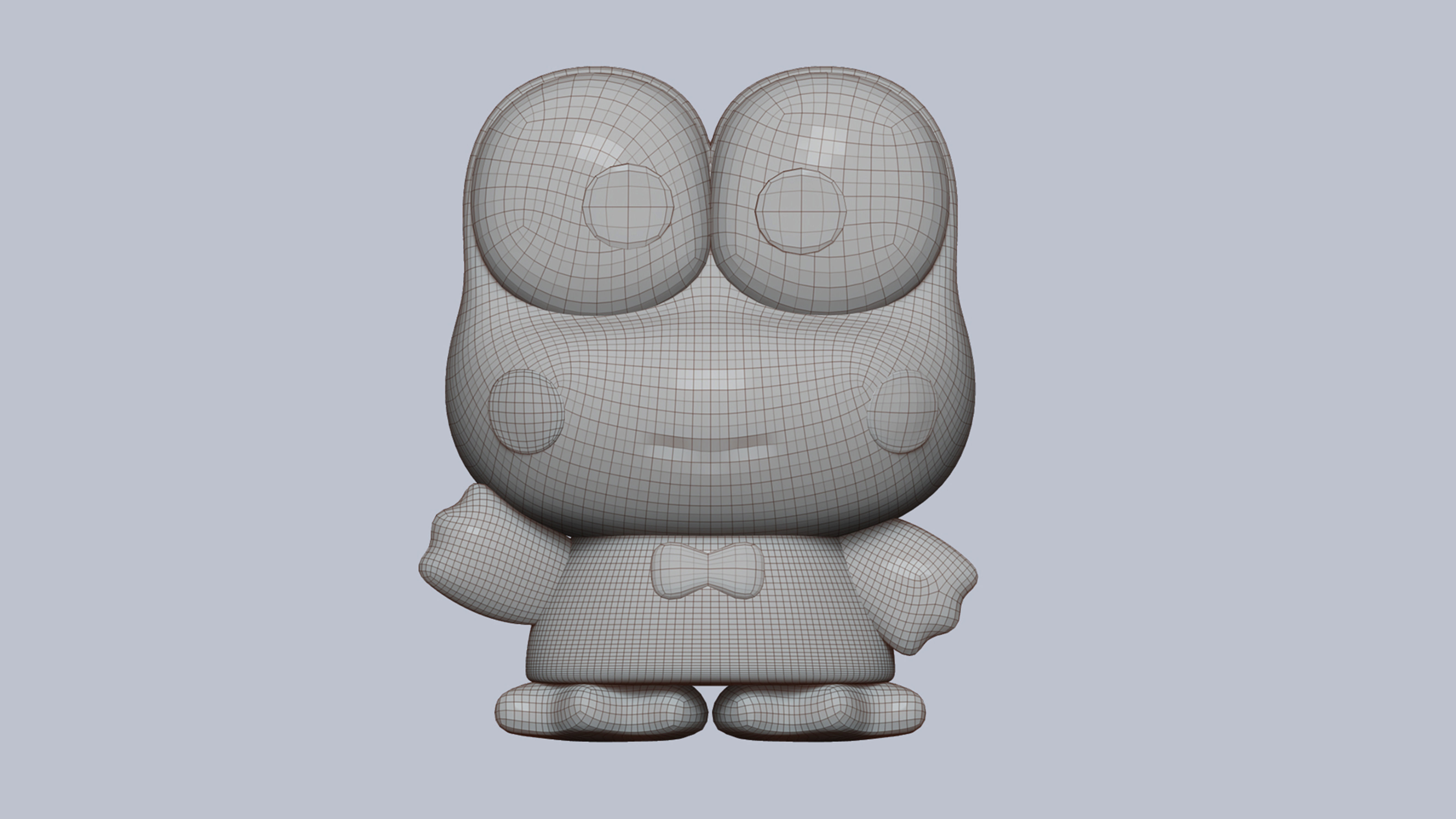 Kerokerokeroppi Sanrio Low-poly 3D model_9