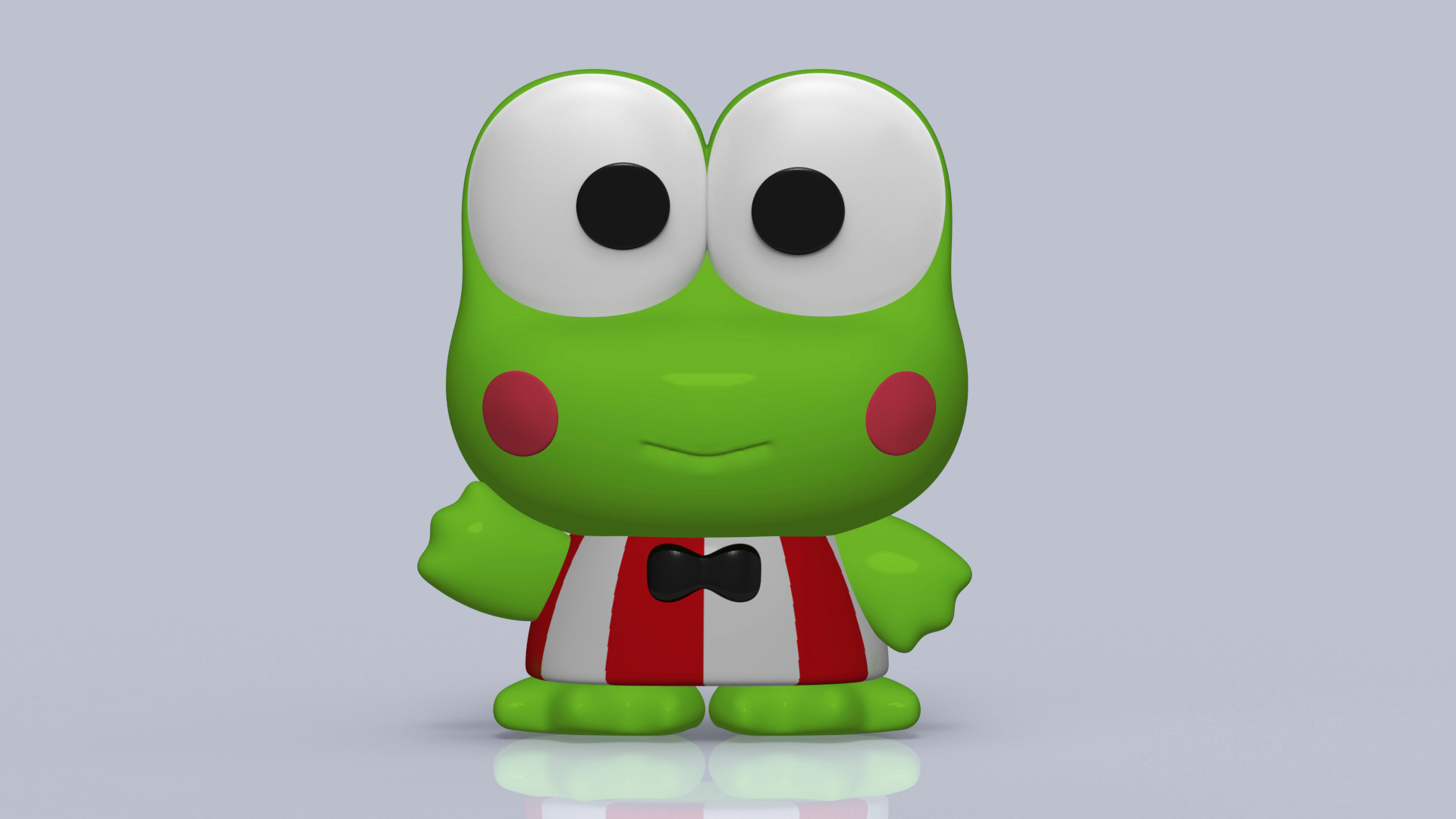 Kerokerokeroppi Sanrio Low-poly 3D model_1