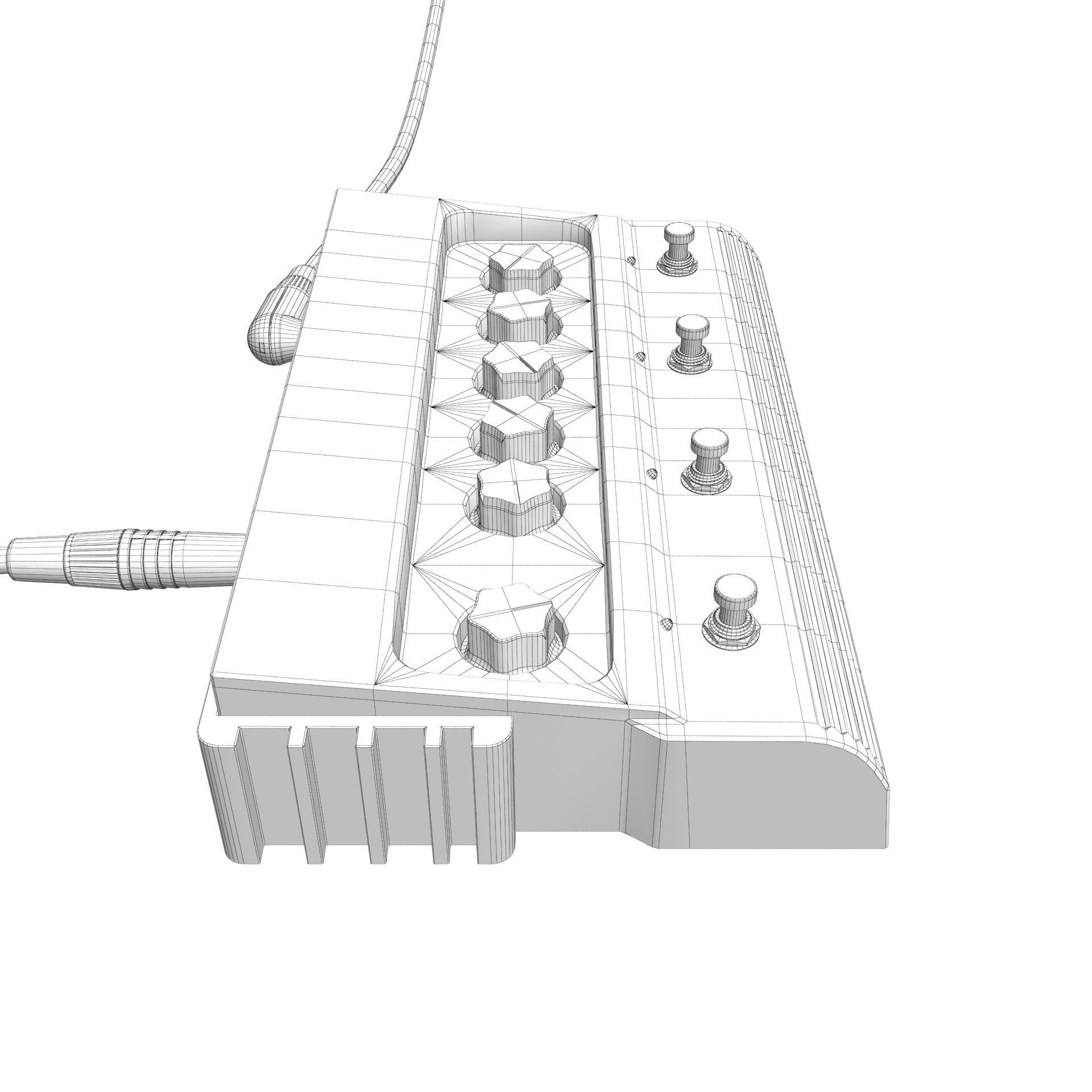 Line 6 Delay Guitar Pedal 3D model_14