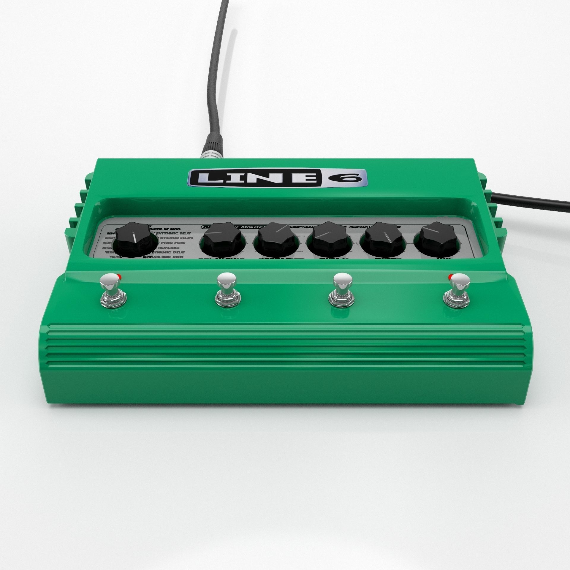 Line 6 Delay Guitar Pedal 3D model_5