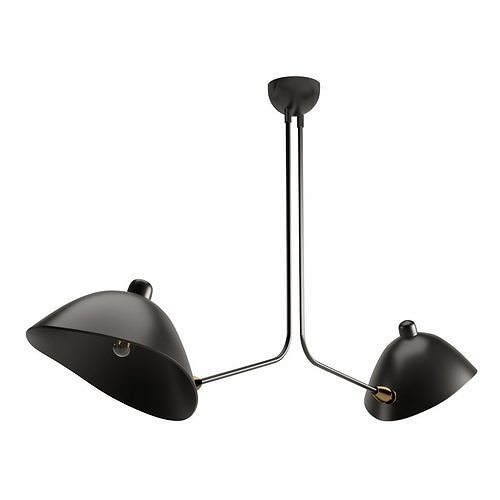 Serge Mouille Ceiling Lamp 3D model