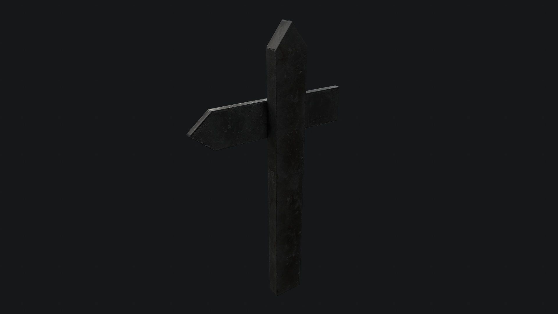 Wooden and Metallic Signpost Pack Low-poly 3D model_4