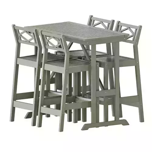 BONDHOLMEN bar table and stools