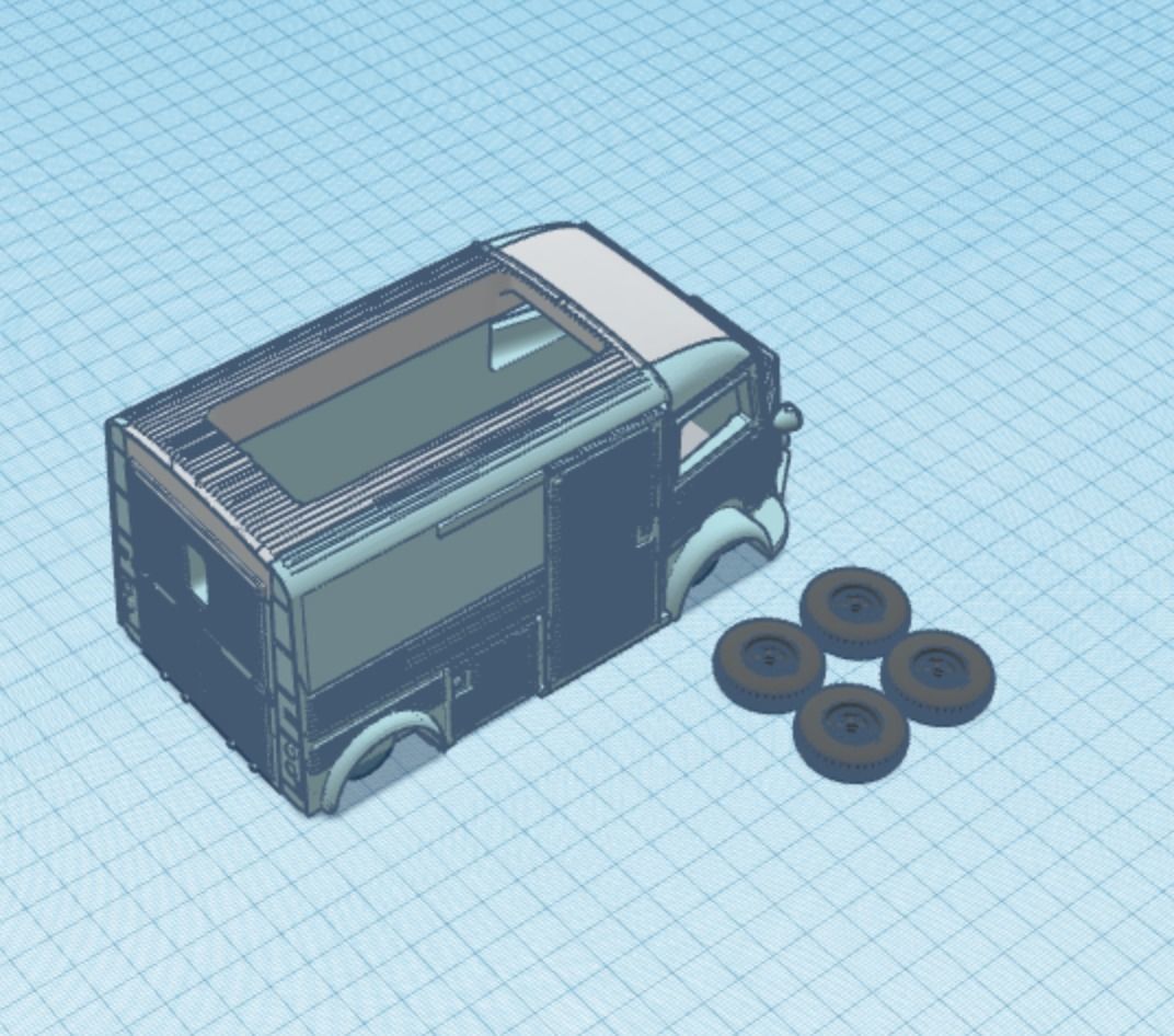 Citroen Printable Box Van 3D print model_2