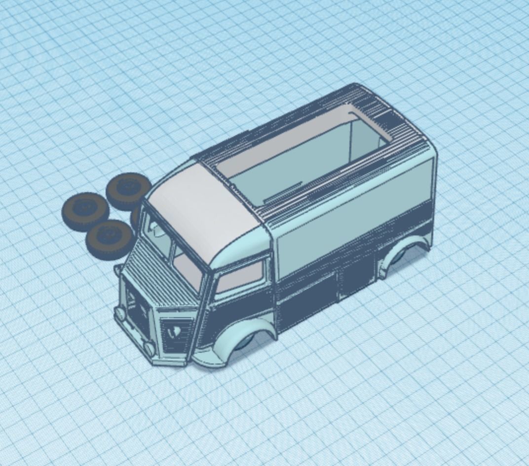 Citroen Printable Box Van 3D print model_1