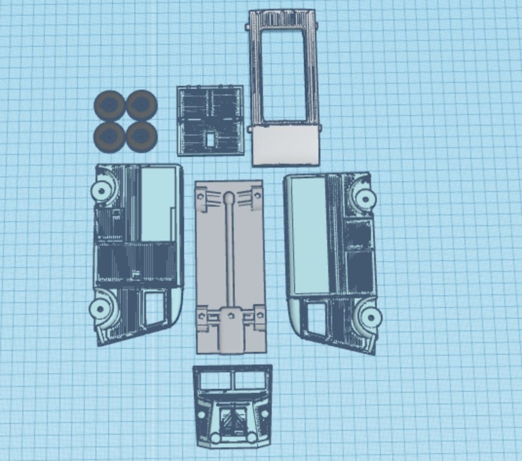 Citroen Printable Box Van 3D print model_3
