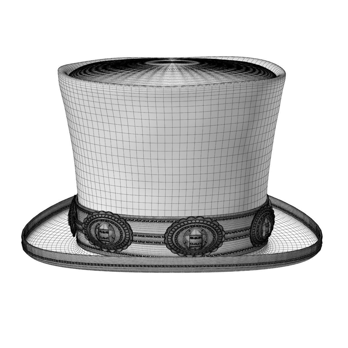 Slash Hat 3D model_11