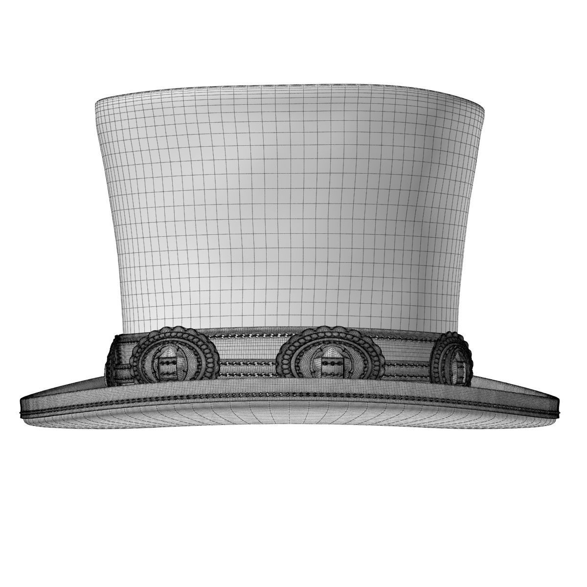 Slash Hat 3D model_14
