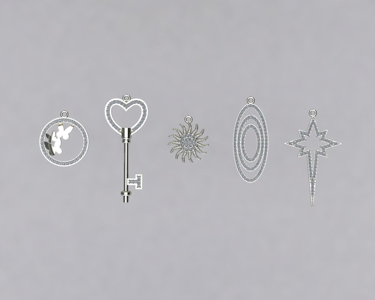 pendant  models 3D model_3