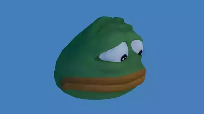 Sadge 3d model frog head