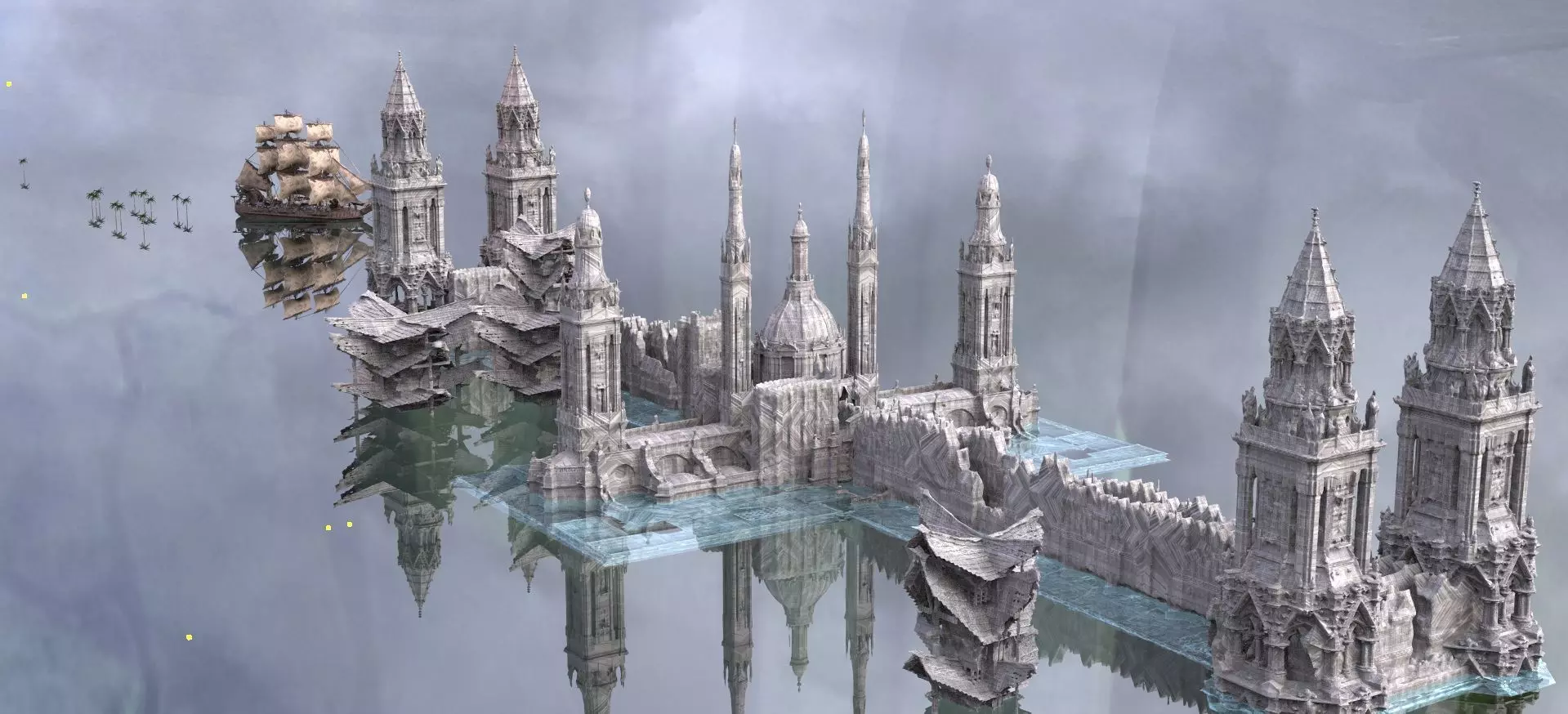 Dark Fantasy neo classical 3D model_0