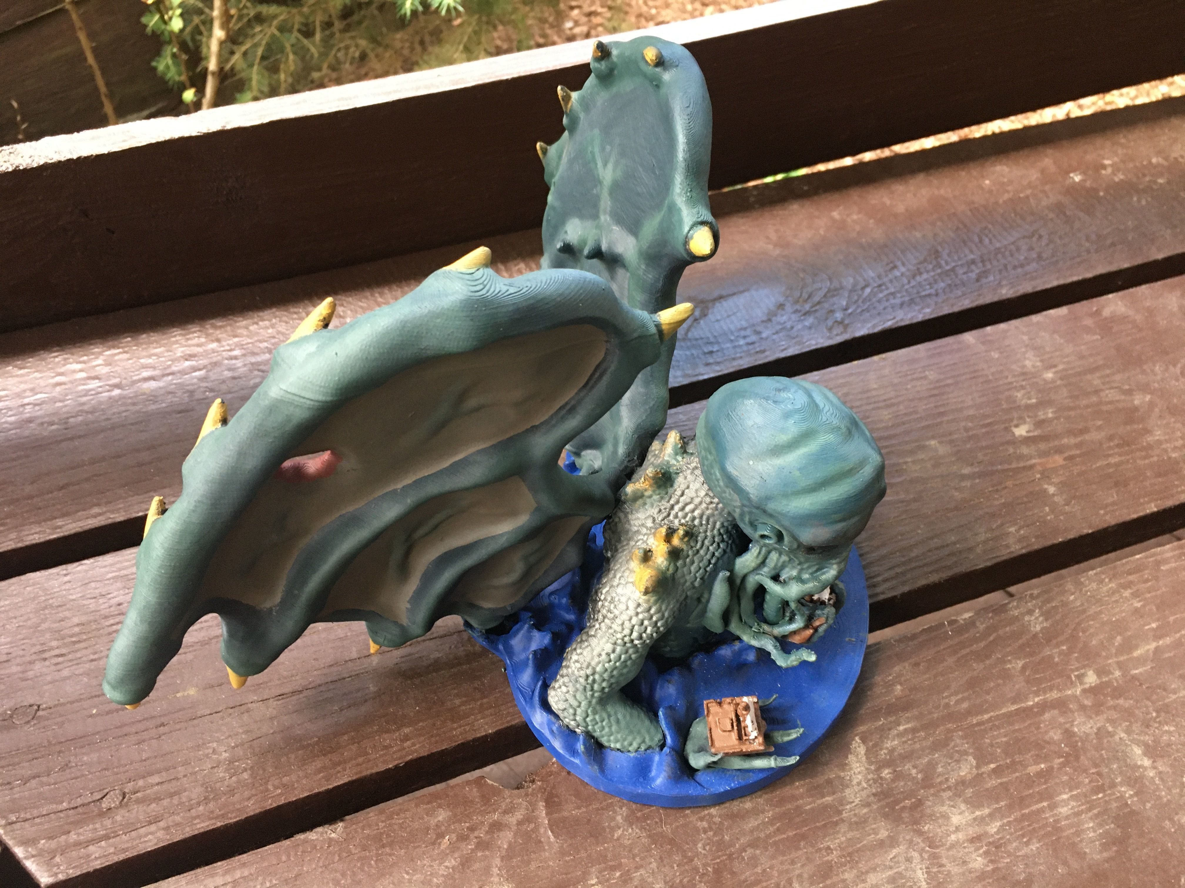 Great Cthulhu Lovecraft 3D Model Printable 3D Model Ancient One 3D print model_2