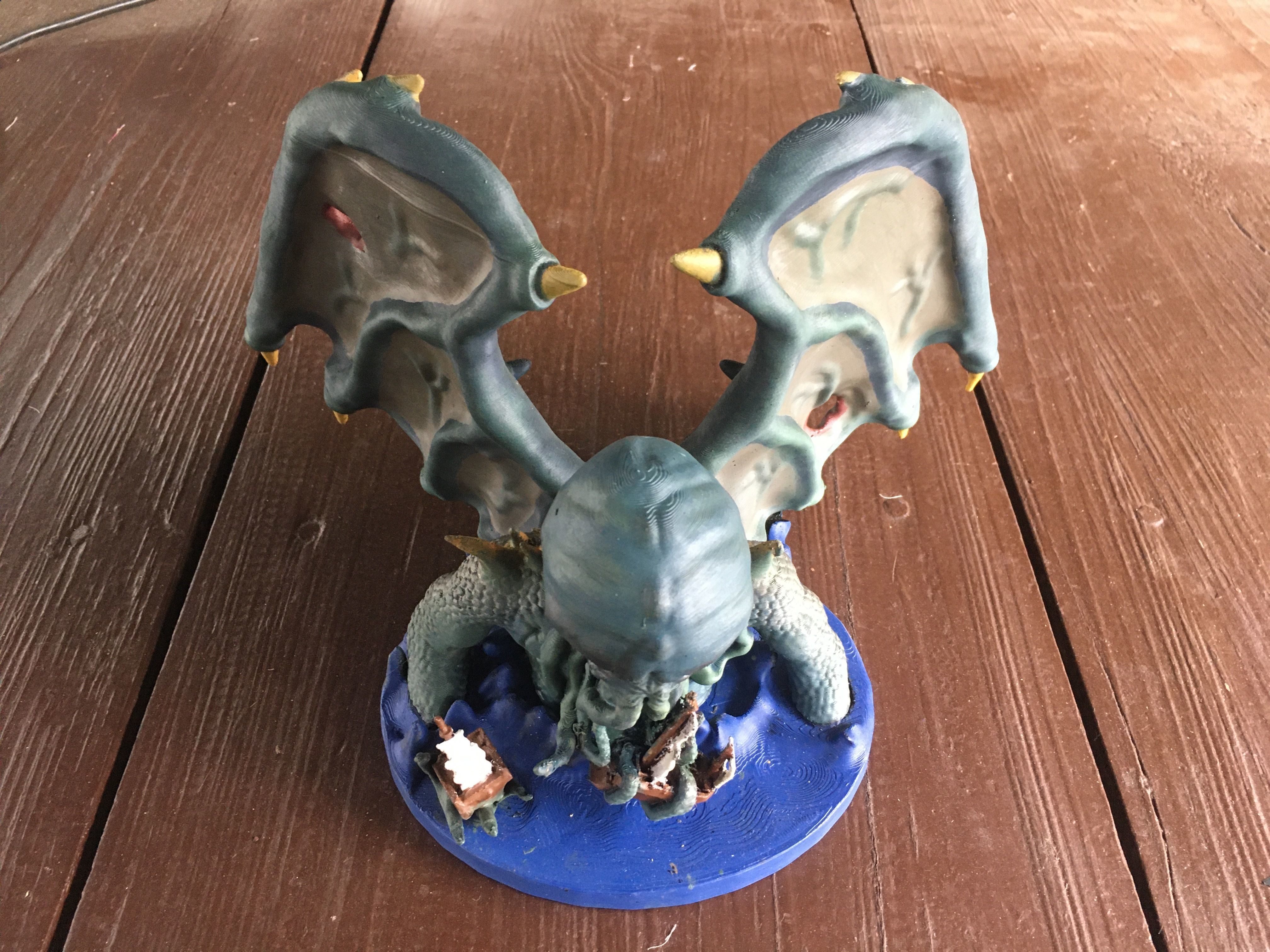 Great Cthulhu Lovecraft 3D Model Printable 3D Model Ancient One 3D print model_5