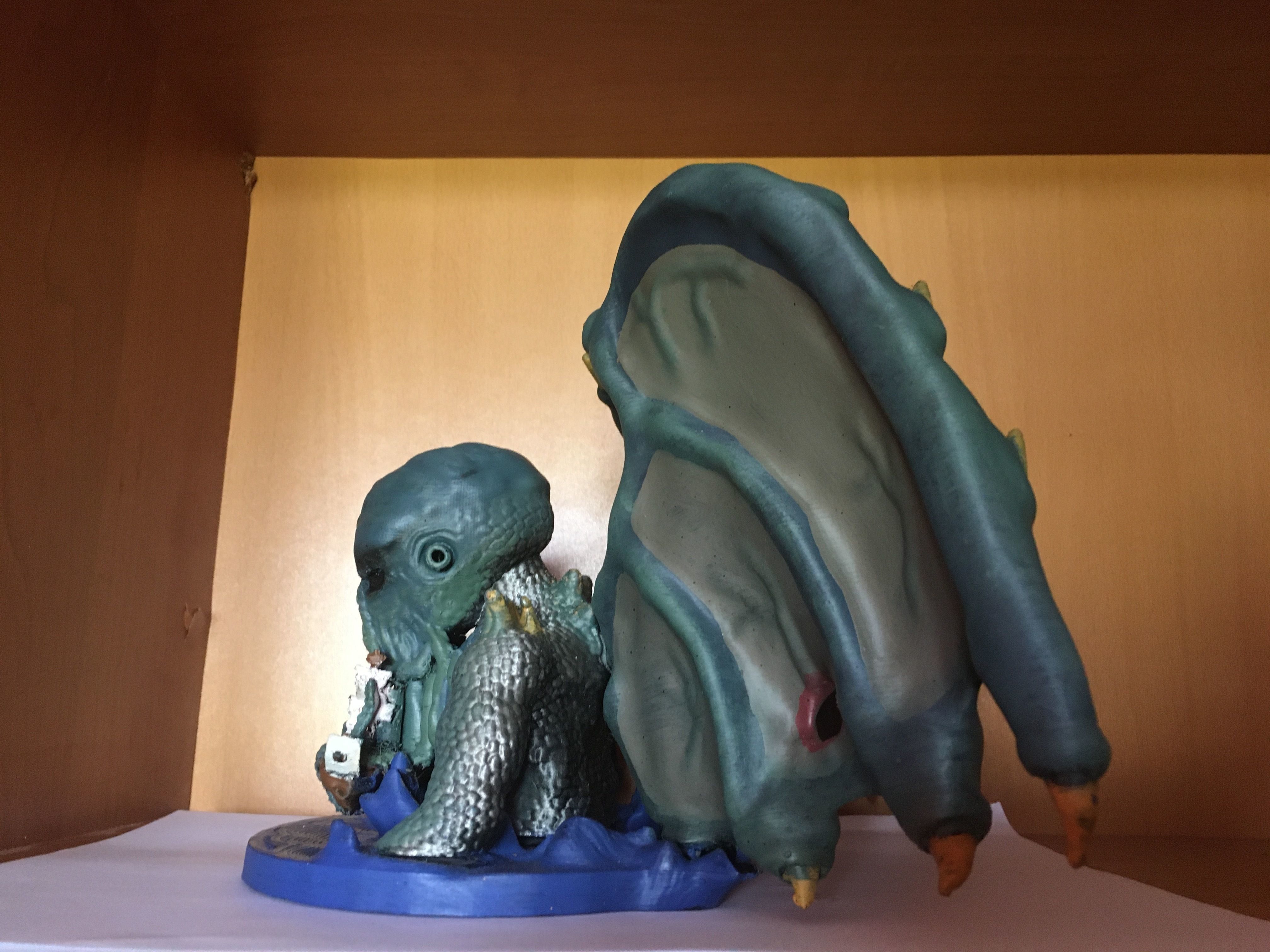 Great Cthulhu Lovecraft 3D Model Printable 3D Model Ancient One 3D print model_9
