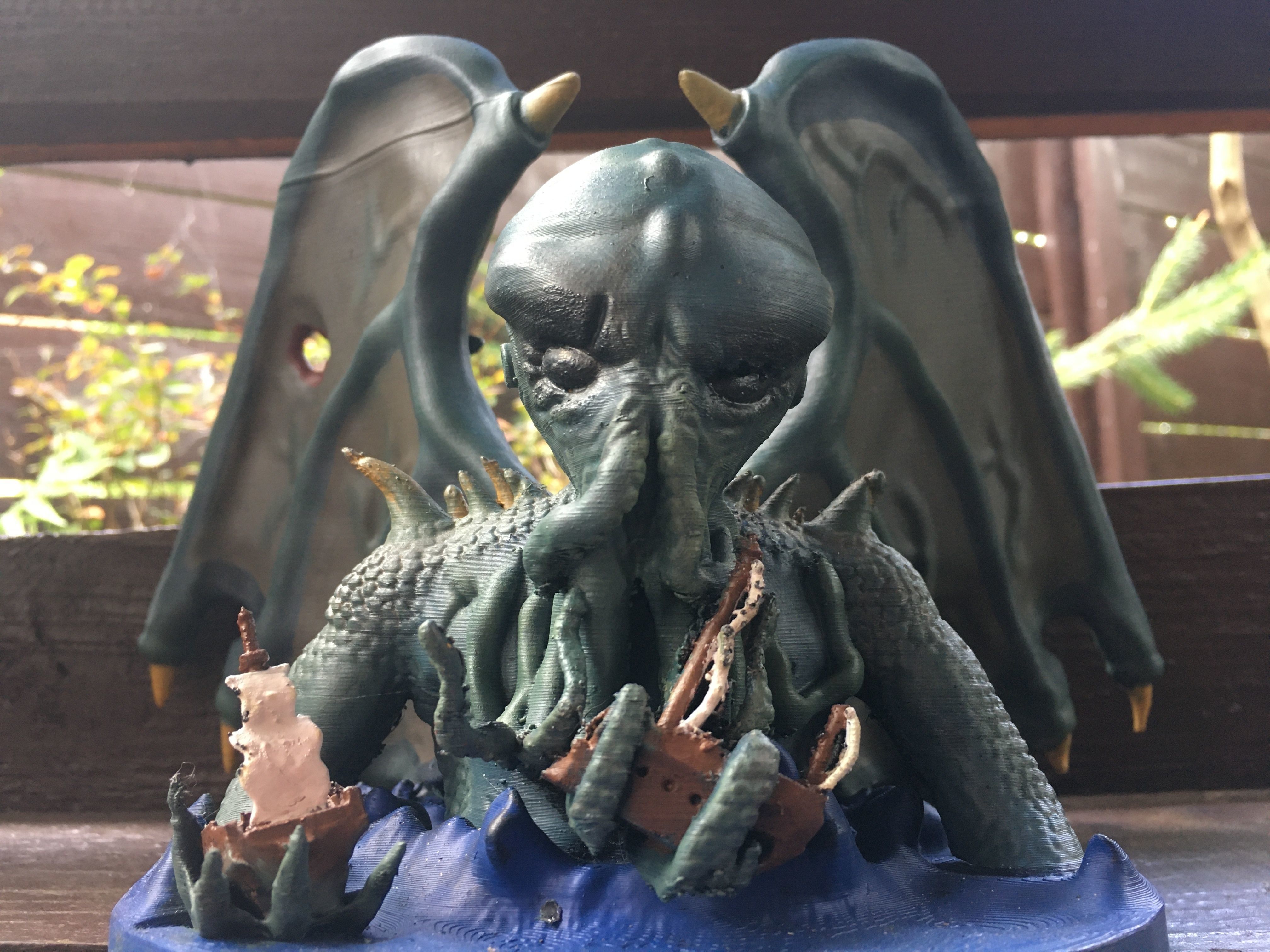Great Cthulhu Lovecraft 3D Model Printable 3D Model Ancient One 3D print model_1