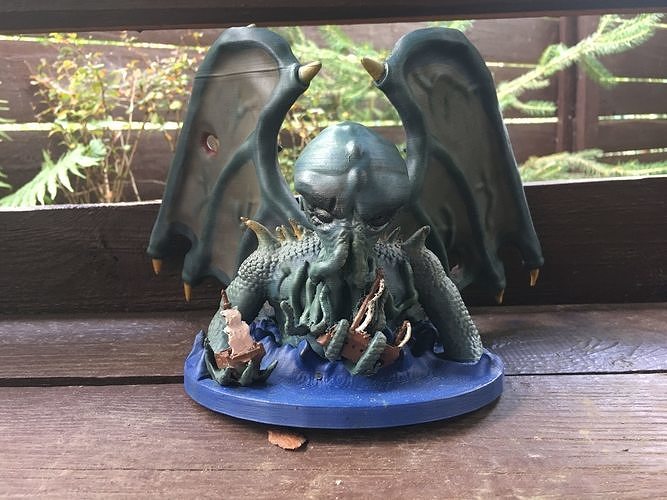 Great Cthulhu Lovecraft 3D Model Printable 3D Model Ancient One 3D print model