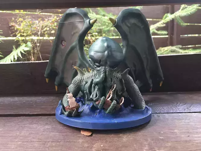 Great Cthulhu Lovecraft 3D Model Printable 3D Model Ancient One 3D print model