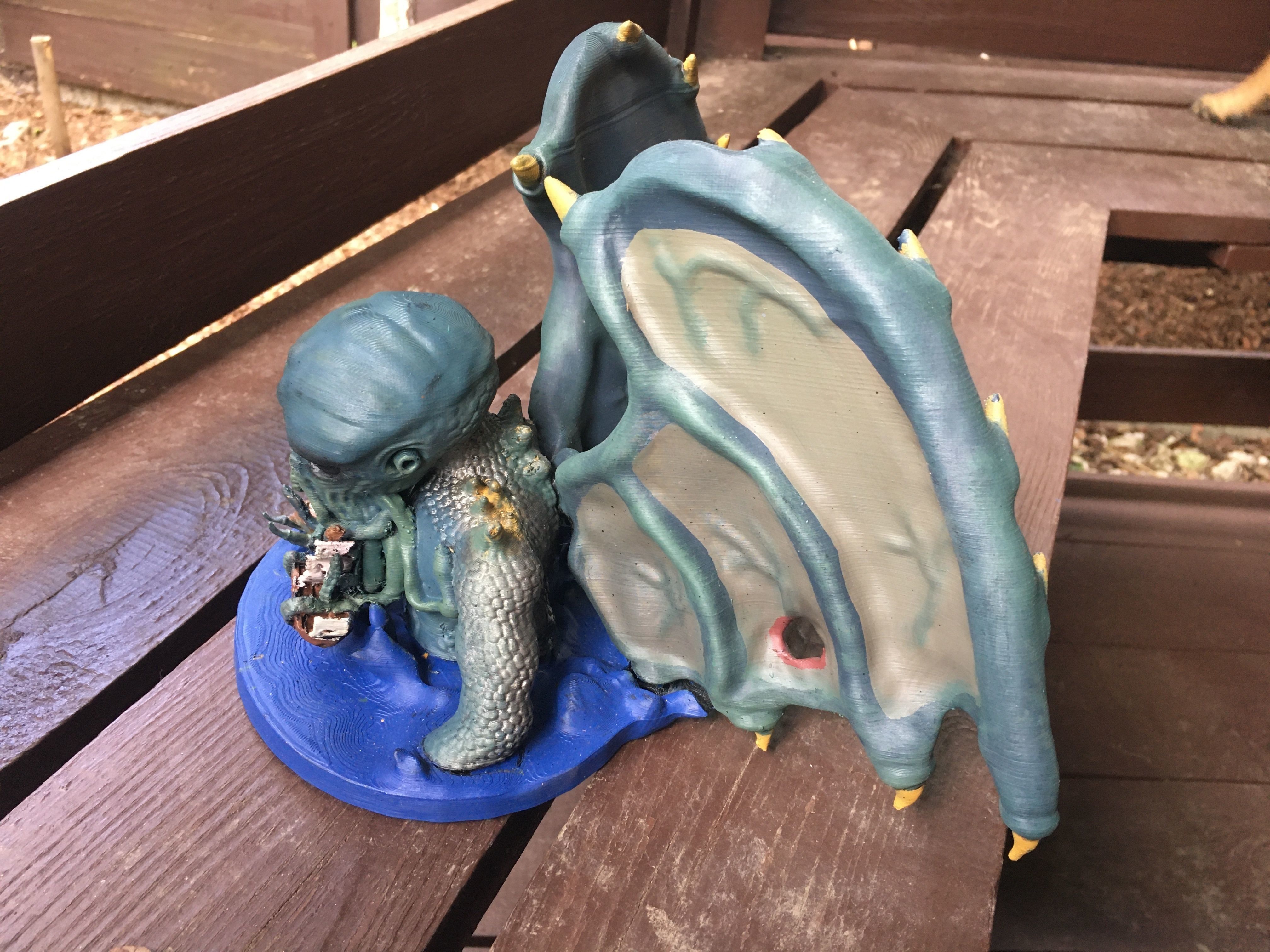 Great Cthulhu Lovecraft 3D Model Printable 3D Model Ancient One 3D print model_4