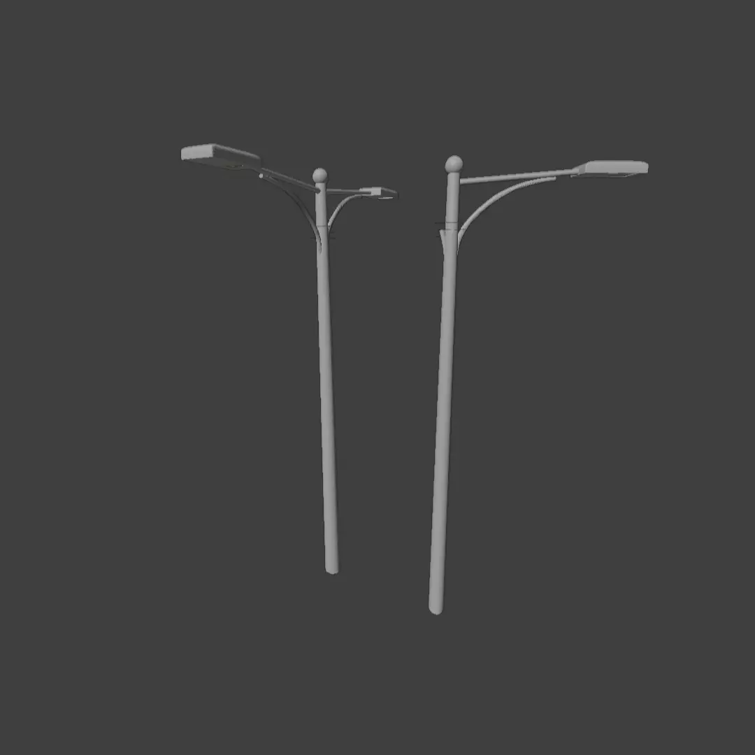 Free Street Light Pole Free 3D model_0