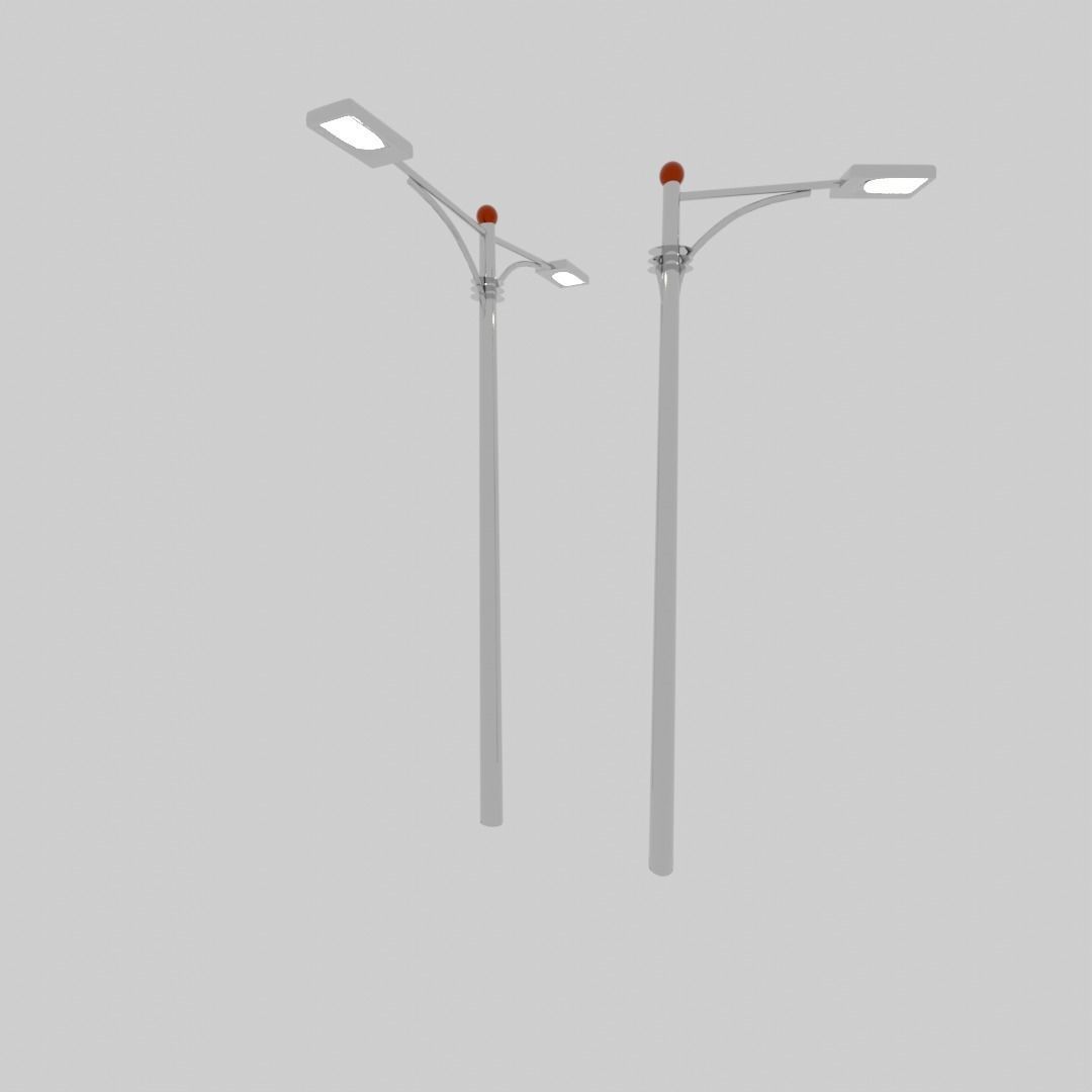 Free Street Light Pole Free 3D model_3