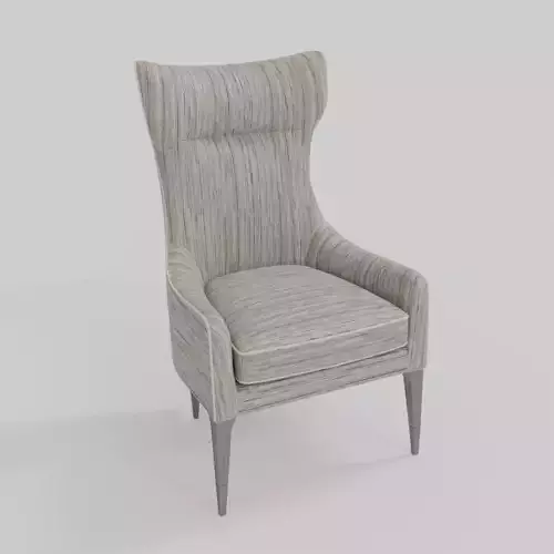 Sofa 1 Set person wingback chair Low-poly 3D model