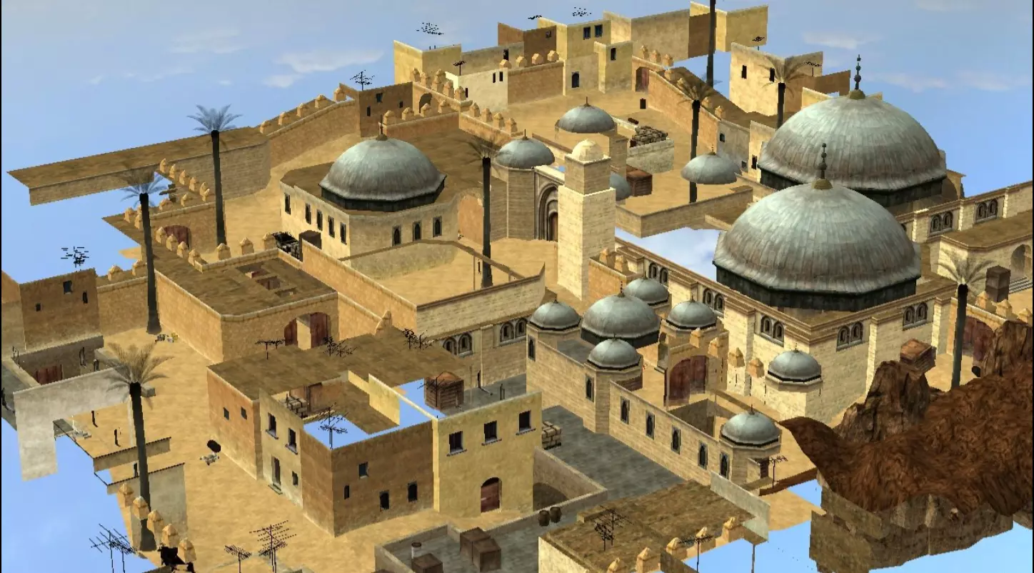 CSS DEDUST Full Map Low-poly 3D model_0