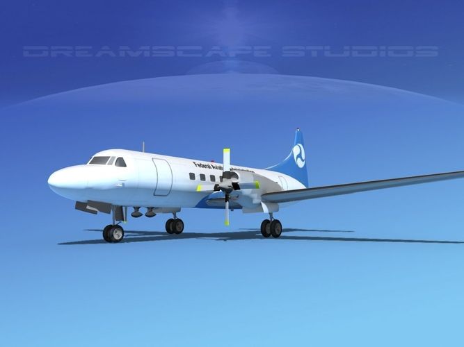 Convair CV-580 FAA 3D model