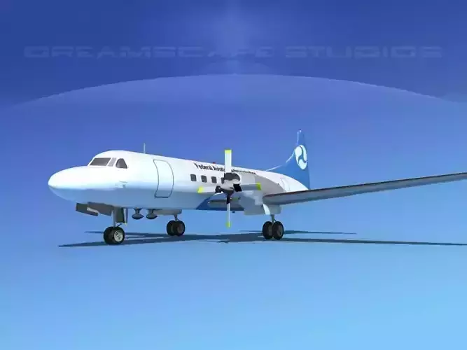 Convair CV-580 FAA 3D model