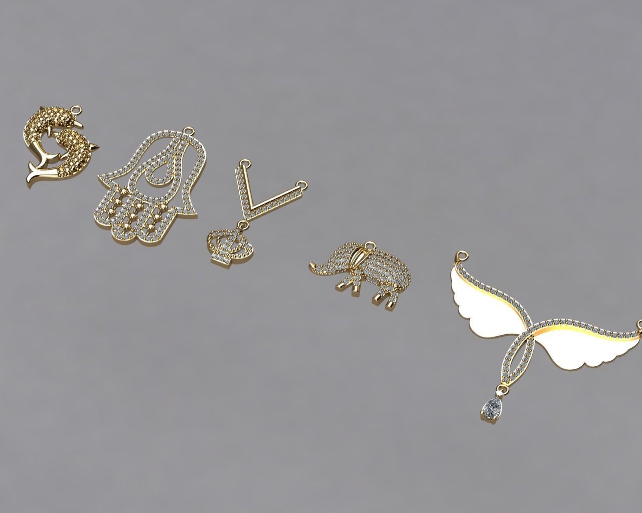 pendant models 3D model_3