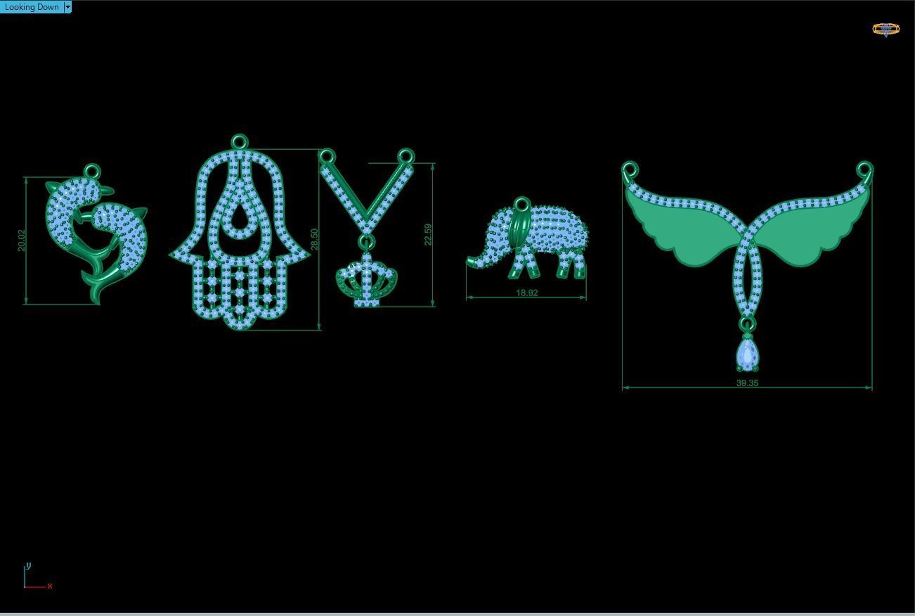 pendant models 3D model_1