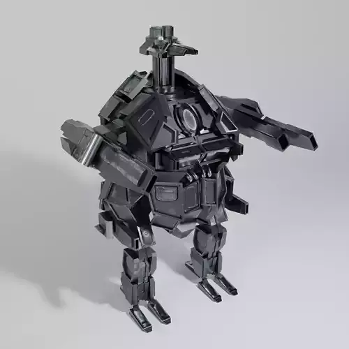 LowPoly Mech robot
