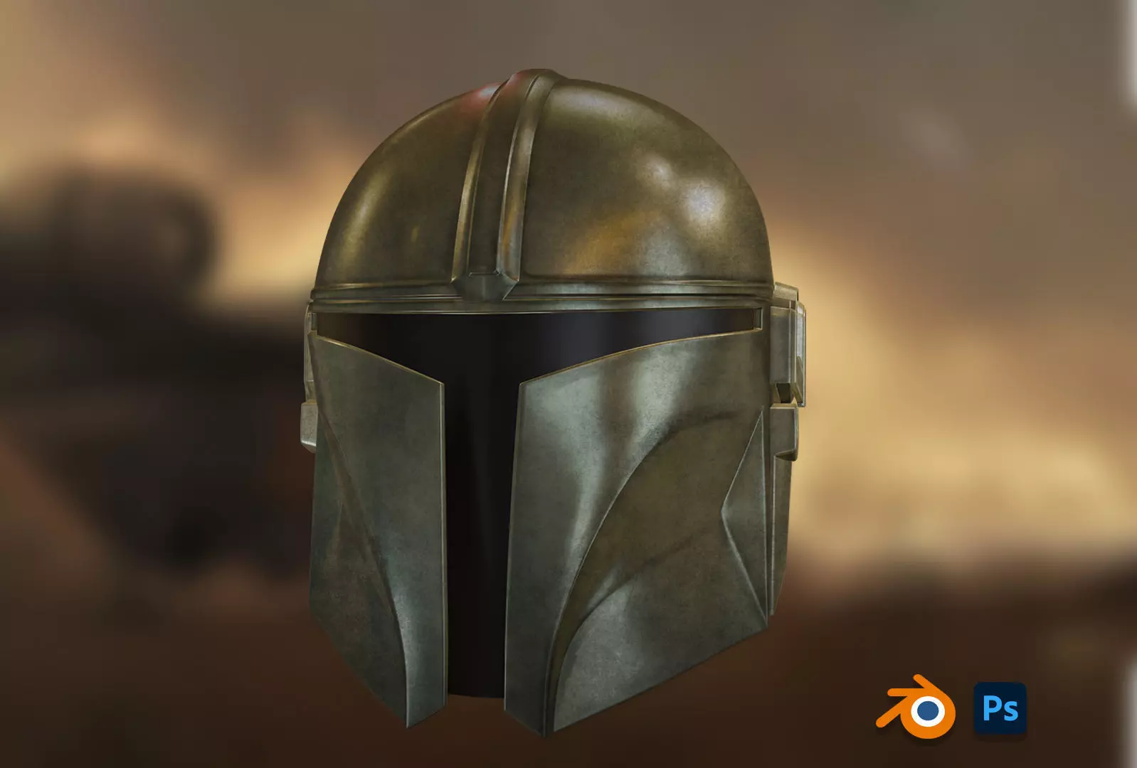 Helmet Mandalorian 3D model