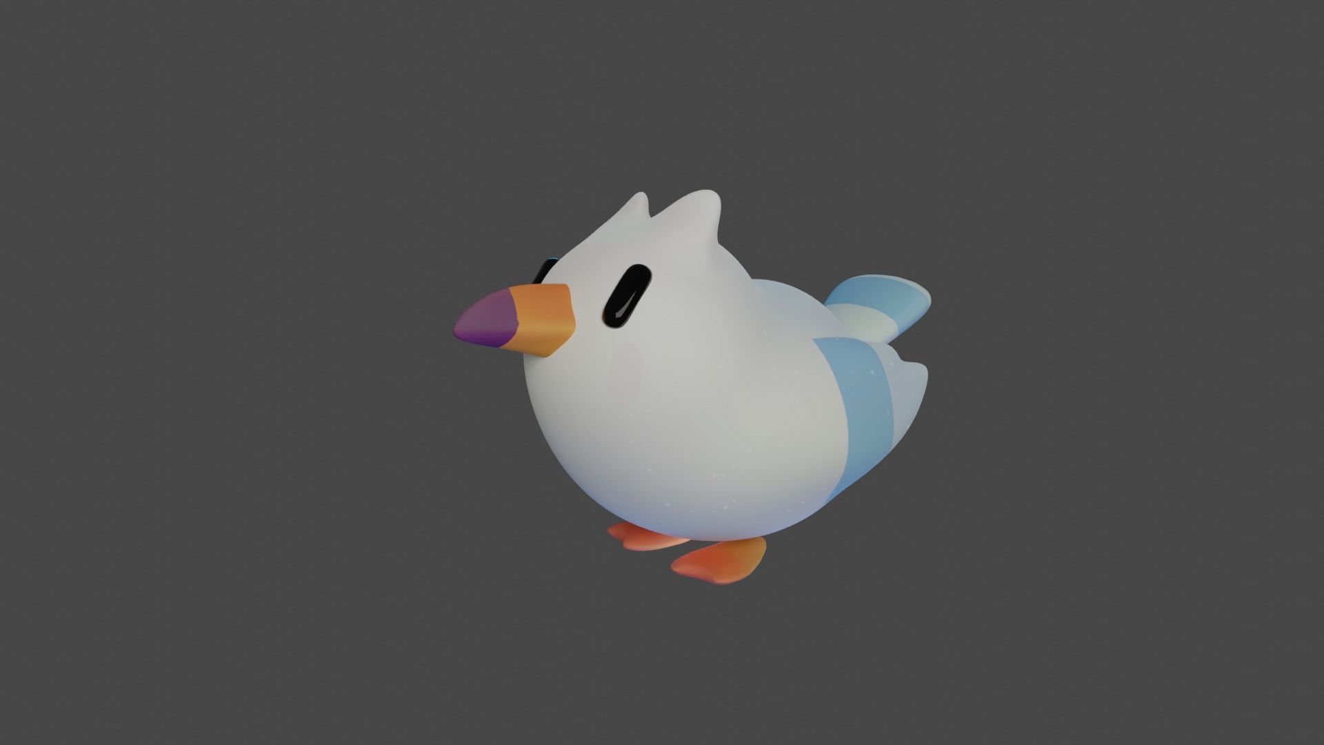 Bird Game Model 13 Low-poly 3D model_1