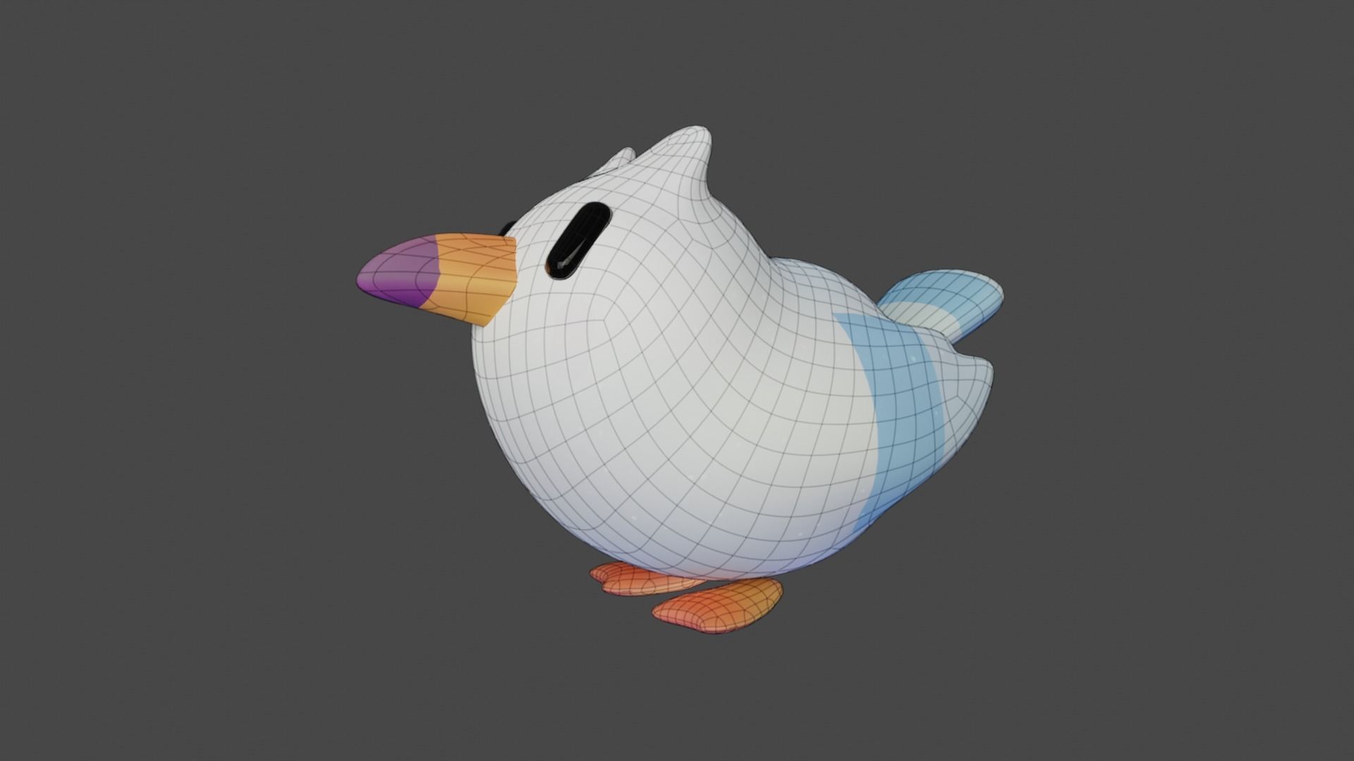 Bird Game Model 13 Low-poly 3D model_3
