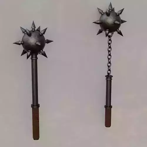 Medieval Mace Low-poly 3D model