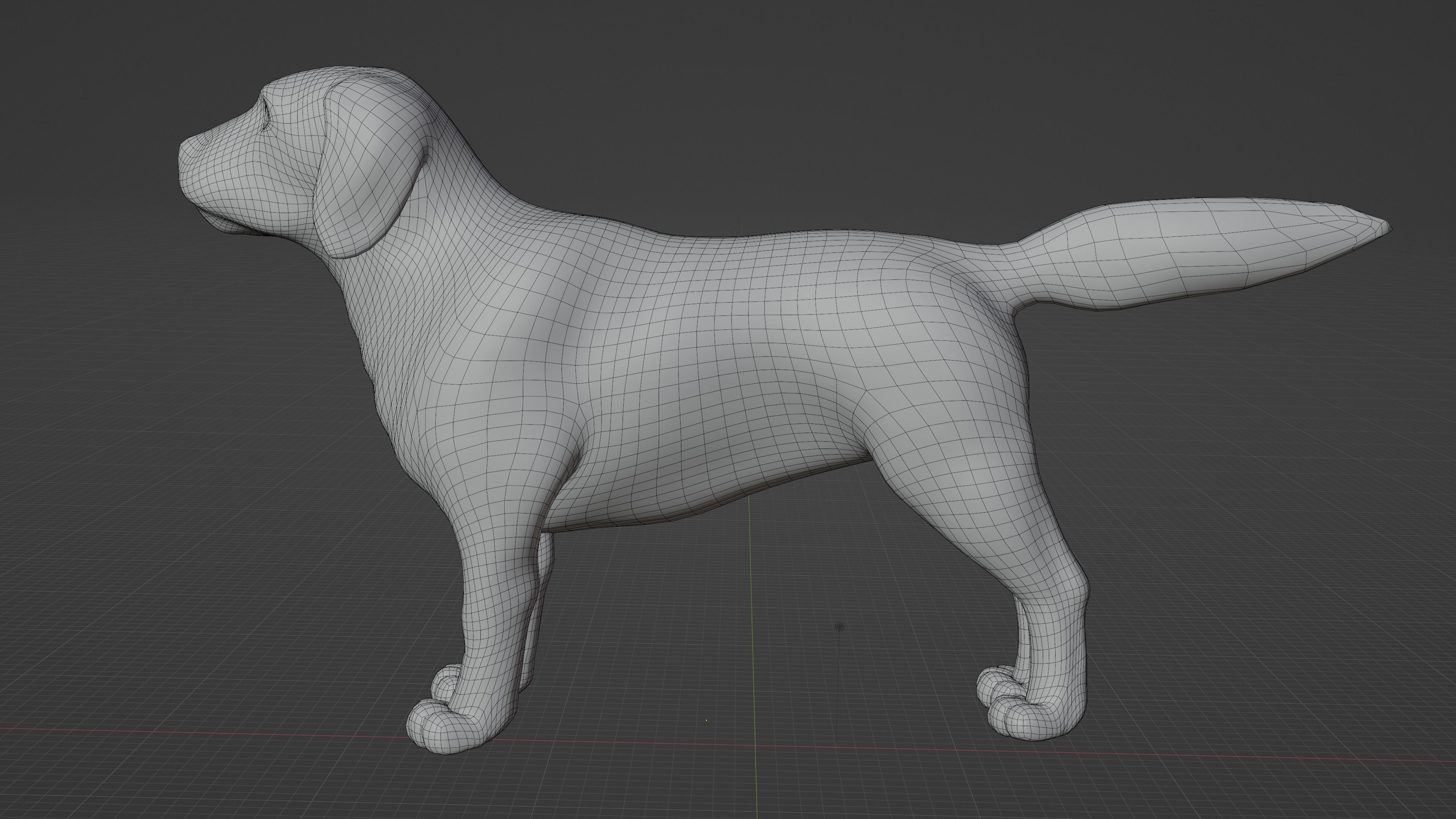 Labrador Dog Breed 3D Model for Games and VR Low-poly 3D model_3
