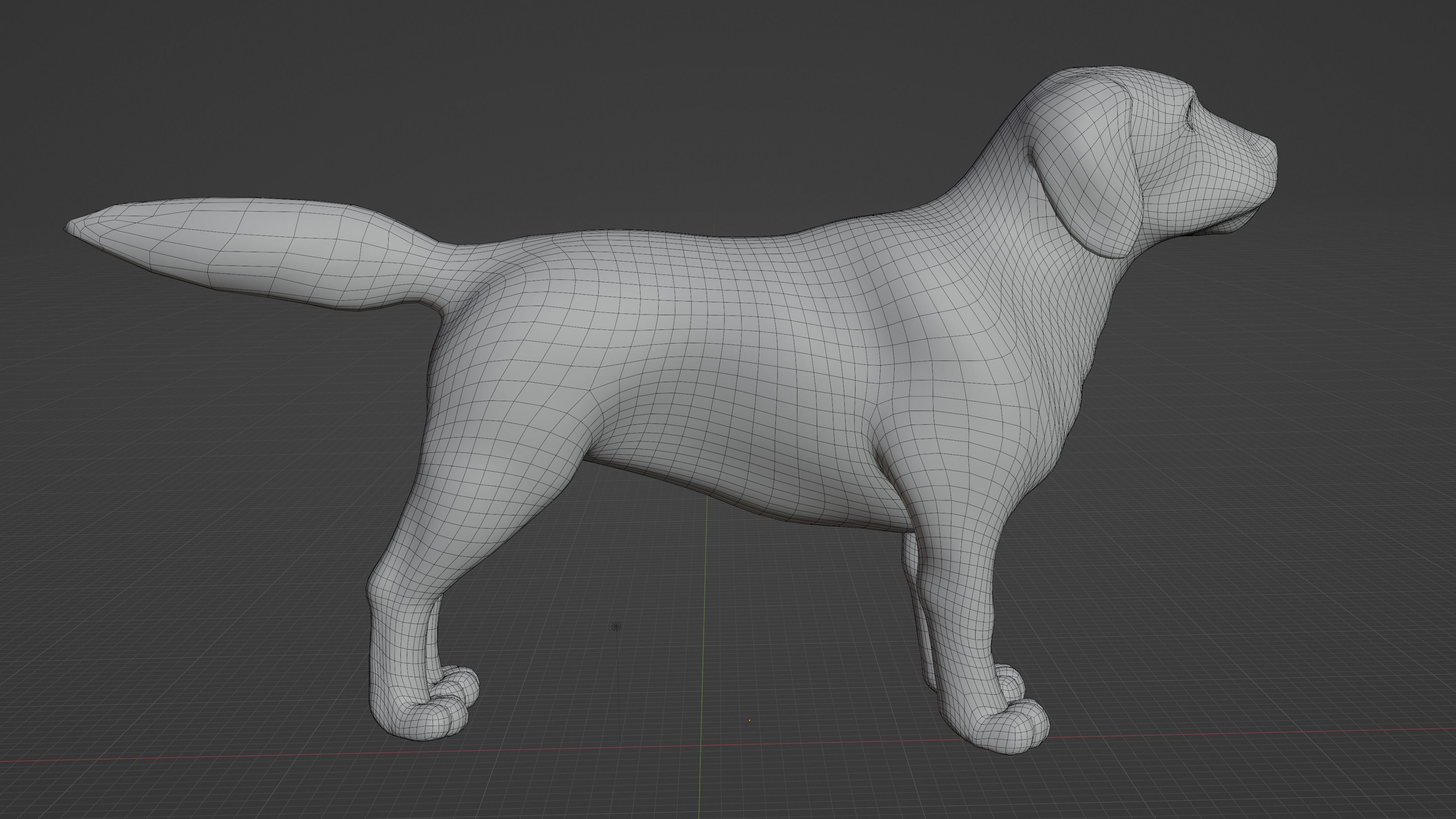 Labrador Dog Breed 3D Model for Games and VR Low-poly 3D model_4