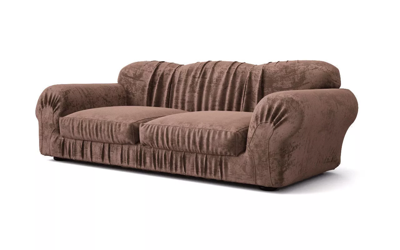 Sofa with pleats Free 3D model