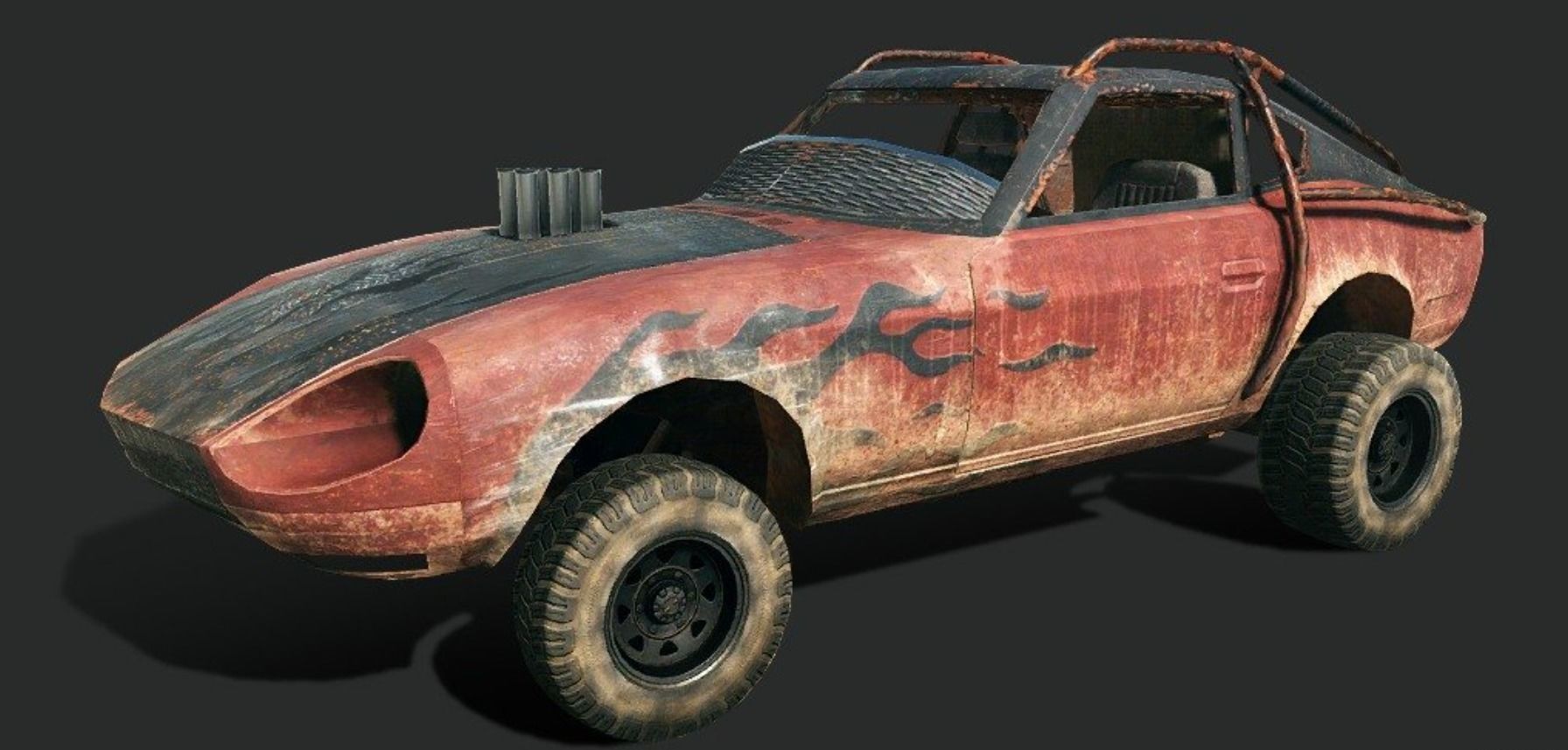 Mad max fury road car 3D models Low-poly 3D model_6